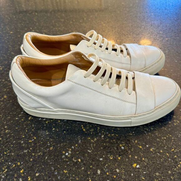 Italeau Leather Sneakers. Size 40/US 9.5 - Picture 5 of 9